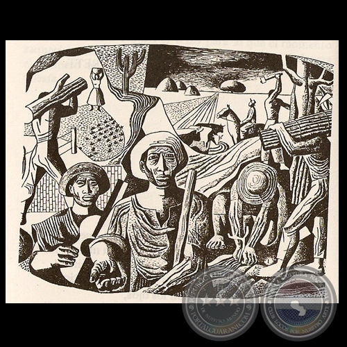 TRABAJADORES - Ilustración de ANDRES GUEVARA